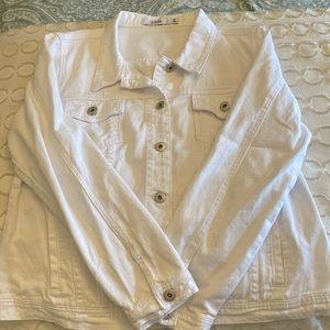 White denim jacket by just fab xl